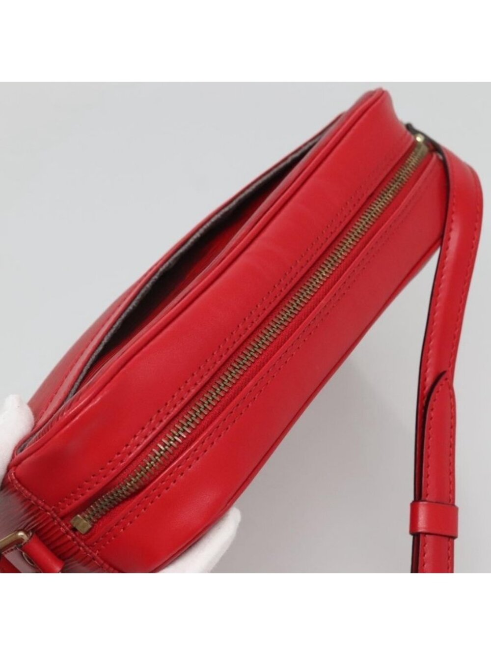 Authentic LOUIS VUITTON Epi Trocadero 23 Shoulder Bag Red M52307 LV - Picture 13 of 16